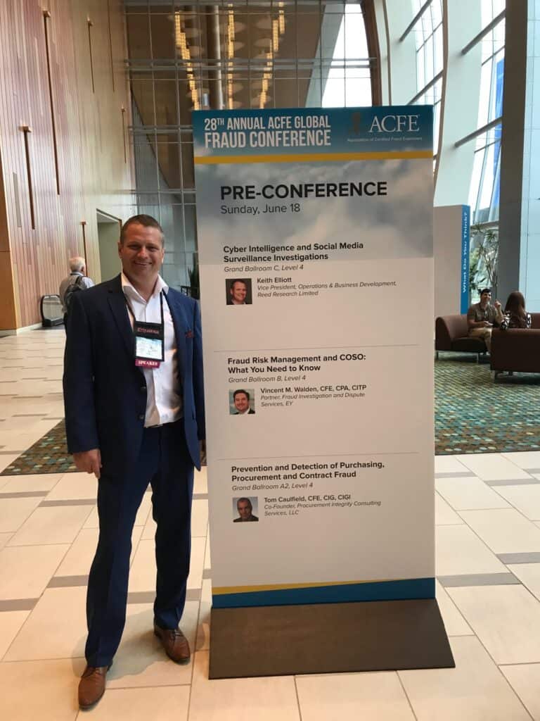 Keith Elliott at the 28th Annual ACFE Global Fraud Conference