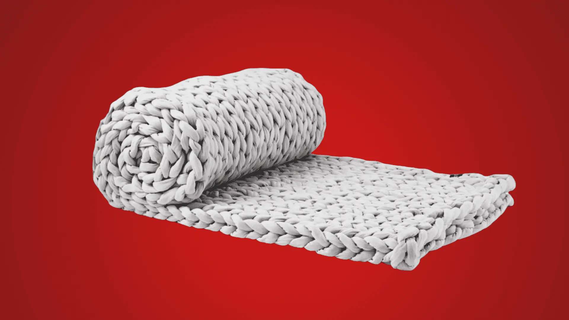Silk and Snow Hand Knitted Weighted Blanket