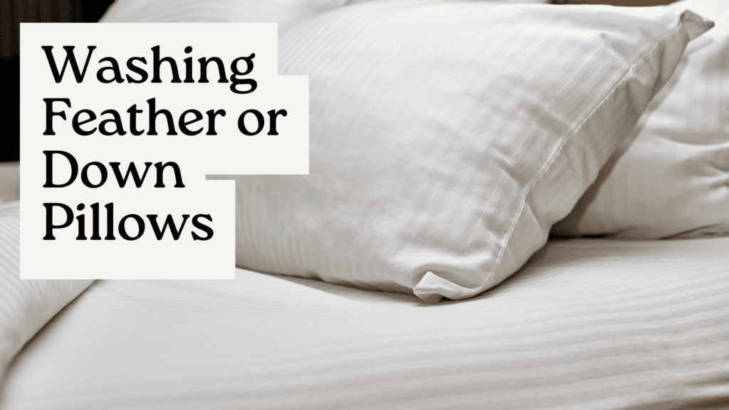 Washing Feather or Down Pillows
