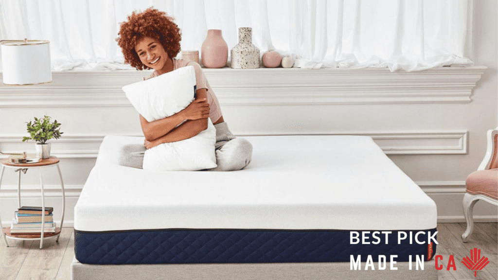 Sitting on the Silk & Snow Mattress