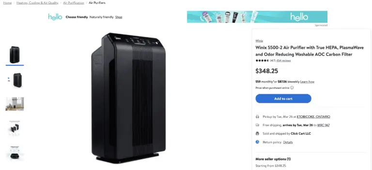 Walmart Canada Winix 5500-2