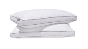 Canadian Down & Feather Gel Microfiber Down Alternative Pillow Stacked