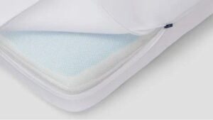 Inside the layers of the Casper Foam Pillow with Snow Technology