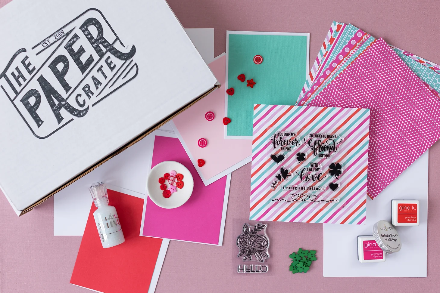 Paper Crate Box Contents