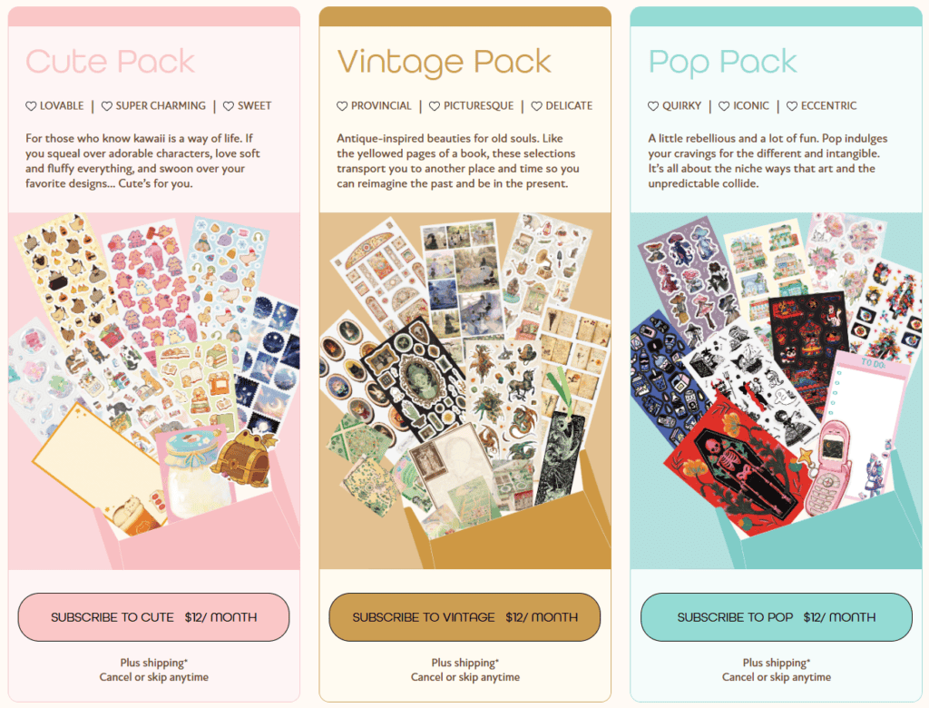 Stickii Monthly Sticker Subscription