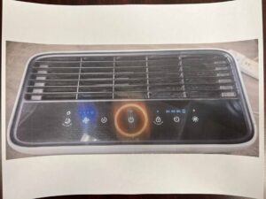 Control Panel of the Levoit 100S