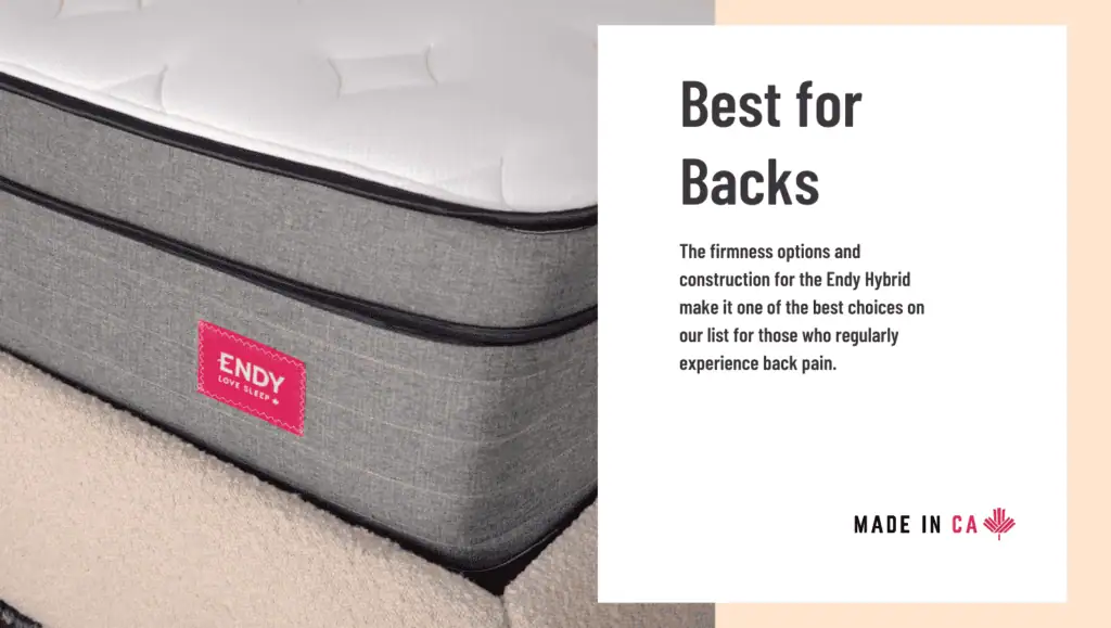 Endy Hybrid Best Soft Mattress Feature