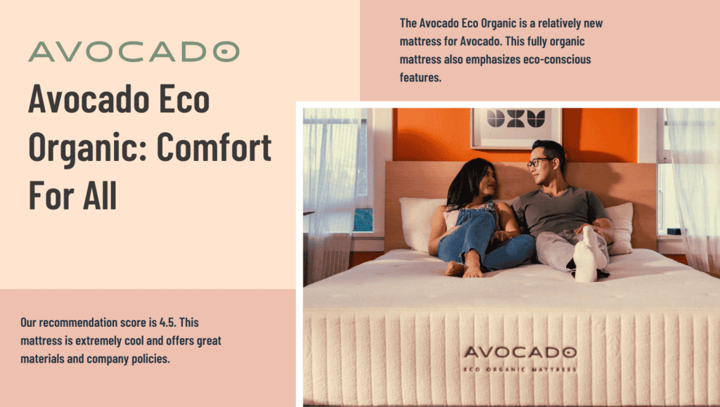 Ultimate Mattress Avocado Eco Organic