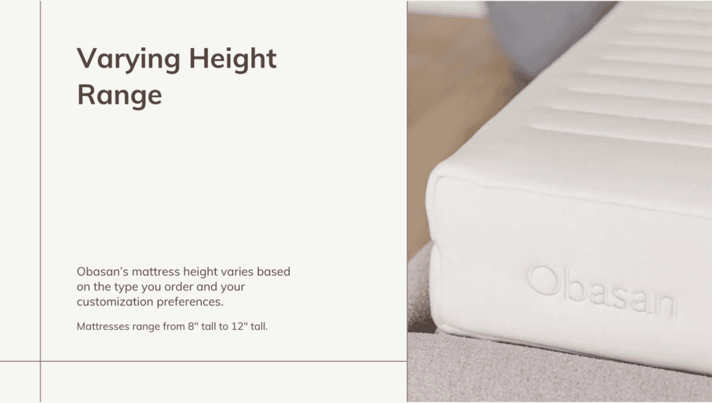 Ultimate Mattress Obasan Height