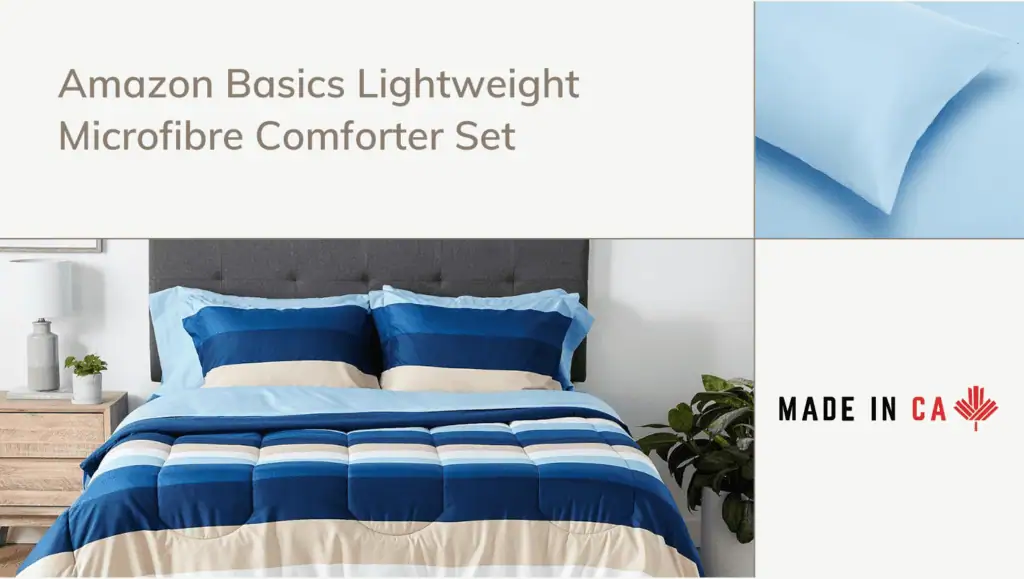 Amazon Basics Lightweight Microfibre Comforter Set