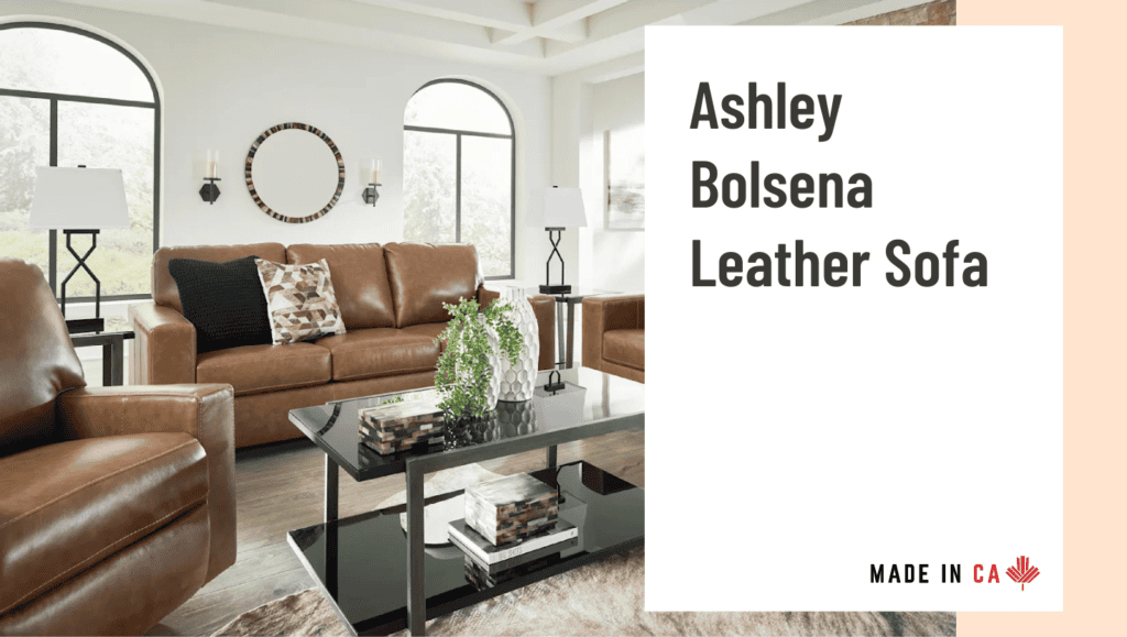 Ashley Bolsena Leather Sofa