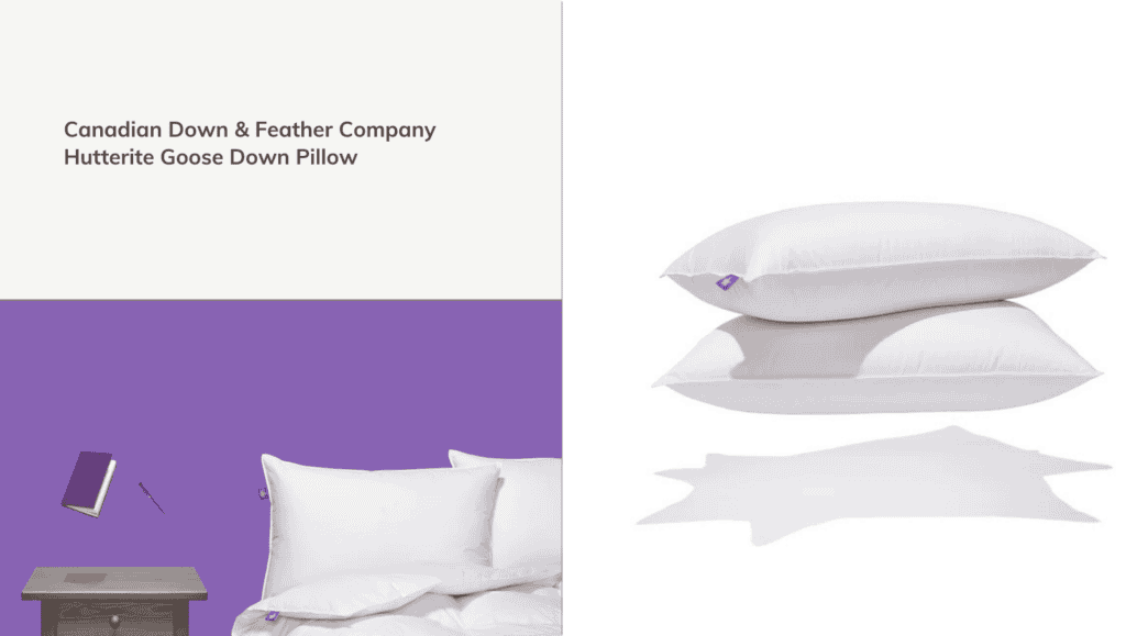 CDFC Canadian Hutterite Goose Down Pillow