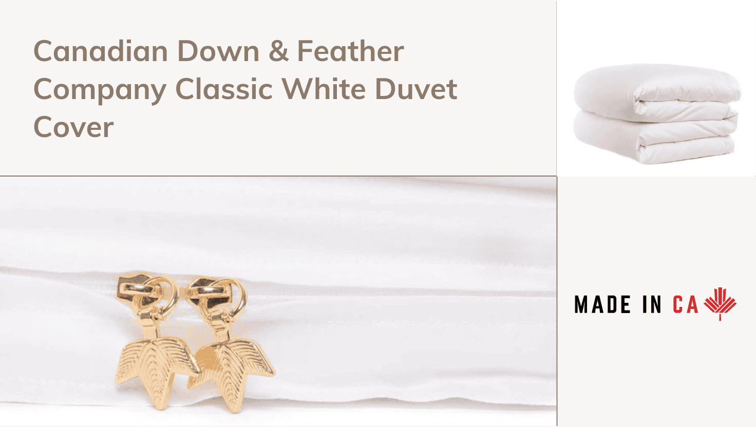 CDFC Classic White Duvet Cover