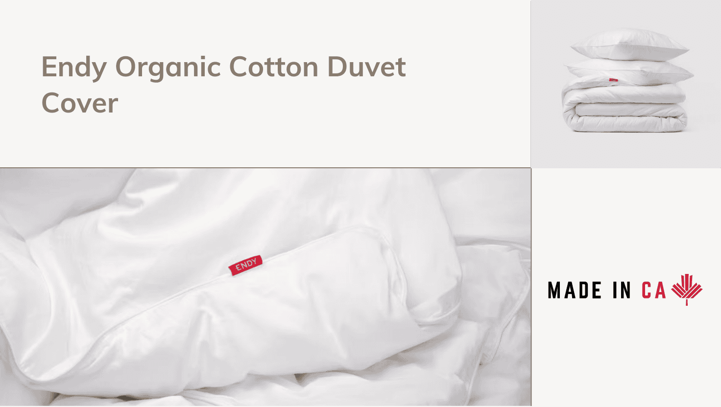 Endy Organic Cotton Duvet Cover