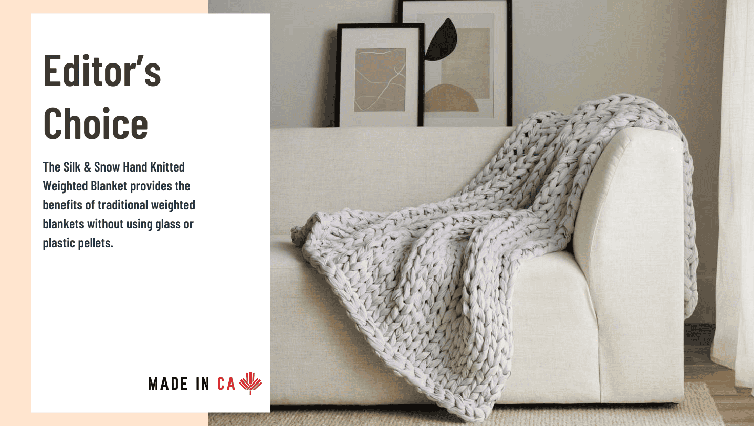 SS Hand Knit Weighted Blanket Editor's Choice