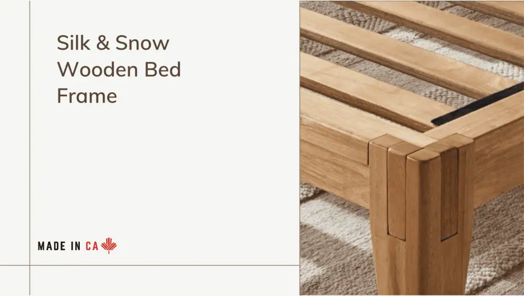 Silk & Snow Wooden Bed Frame