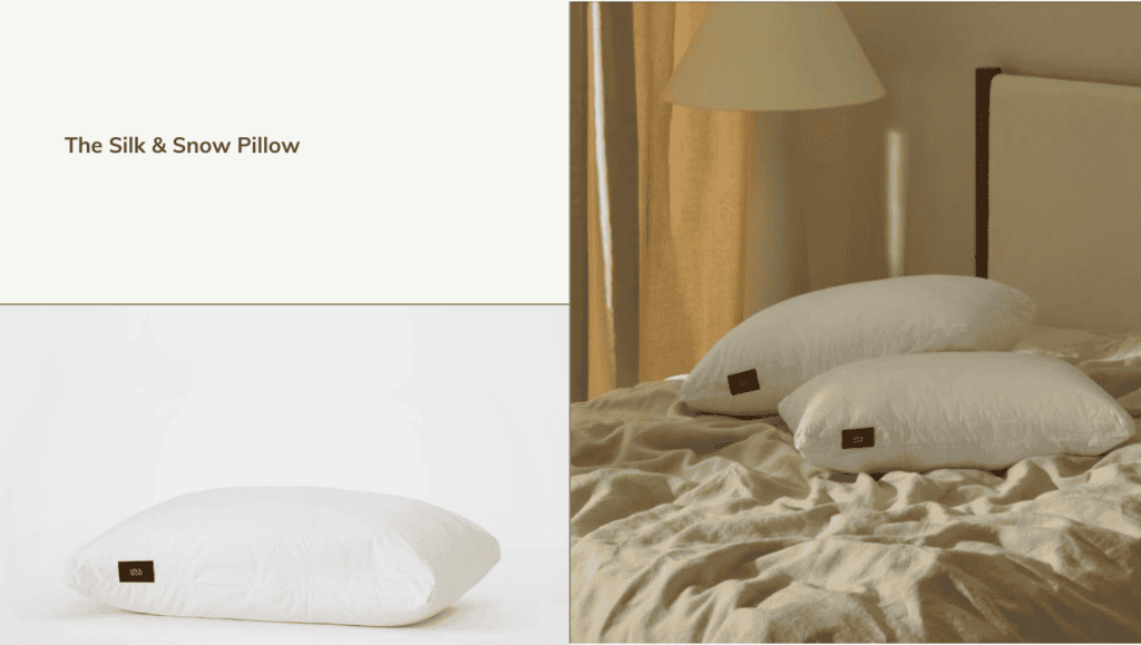 The Silk and Snow Pillow