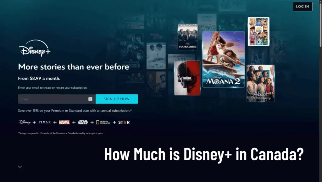 Canada DisneyPlus Landing Page