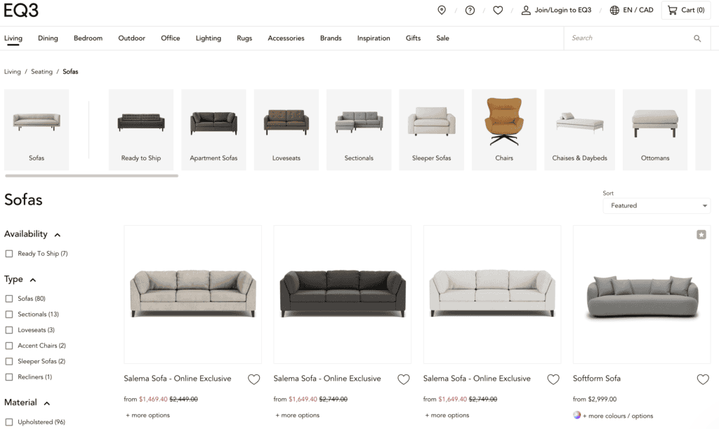 EQ3 Sofa page