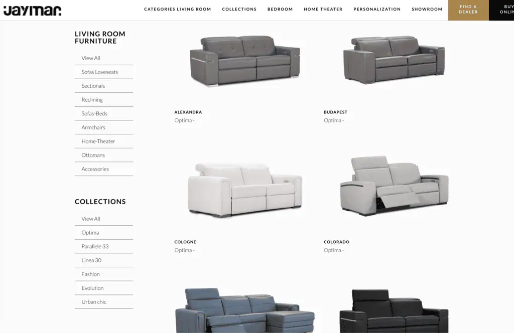 Jaymar Sofa Page