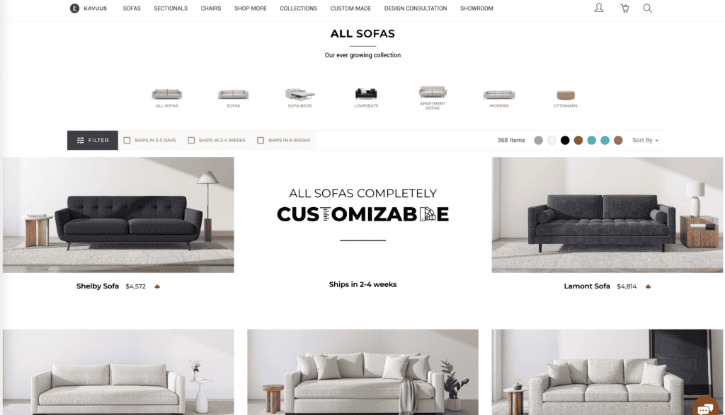 Kavuus Sofa Page