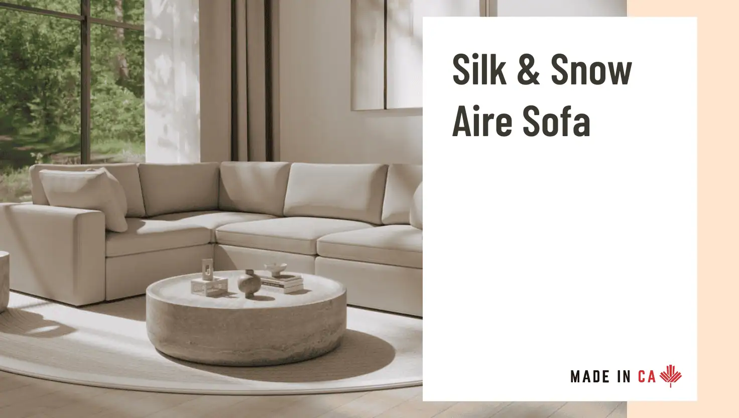 Silk & Snow Aire Sofa