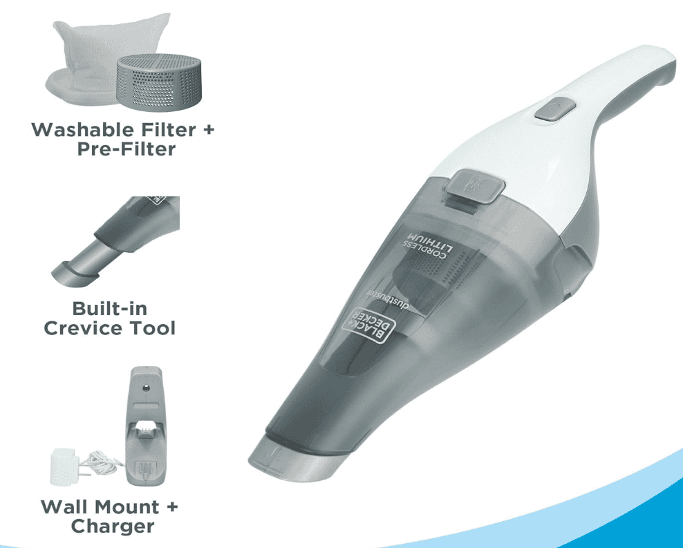 Black Decker Dustbuster QuickClean Cordless Handheld Vacuum Included