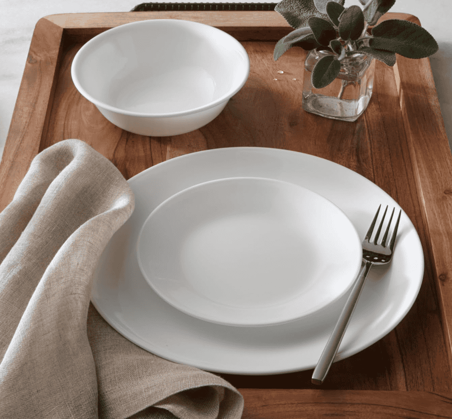 Corelle 18 Piece Dinnerware Set Place Setting