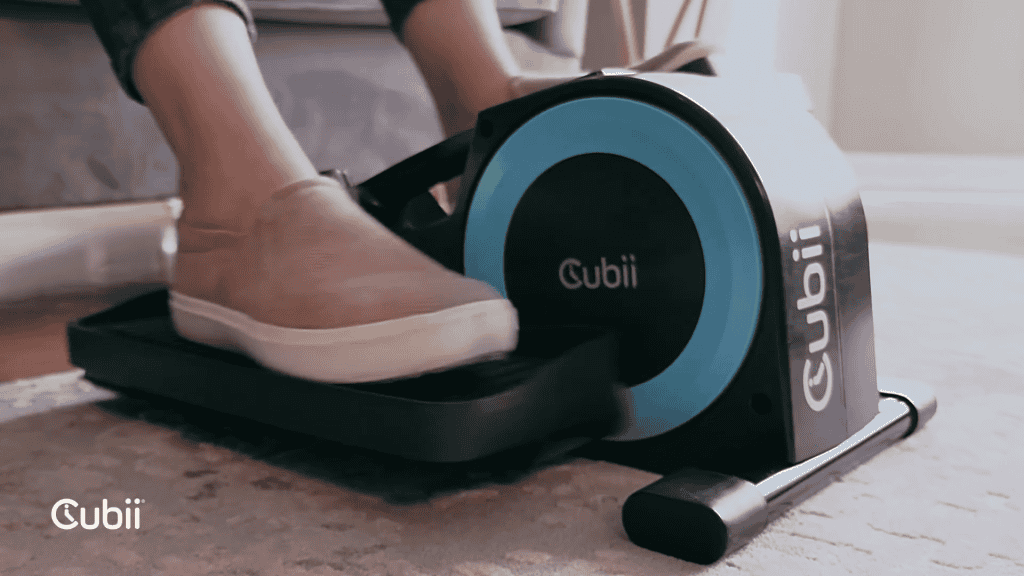 Cubii JR1 Seated Under Desk Elliptical in Use