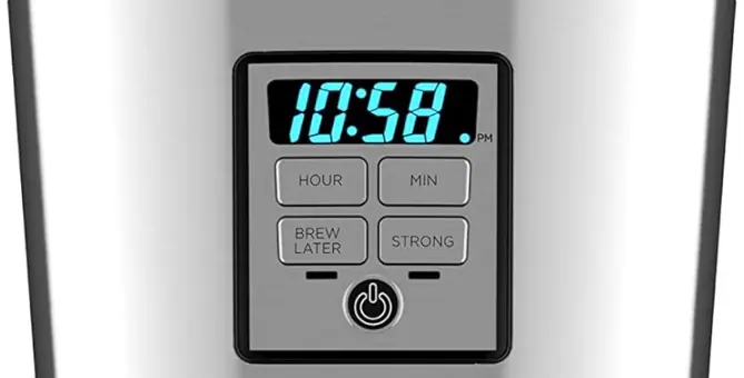 Black + Decker 12 Cup Programmable Coffee Maker Controls