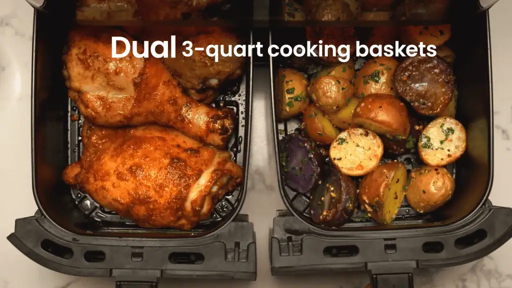 Chefman Dual Air Fryer Baskets