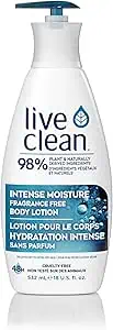 Live Clean body lotion