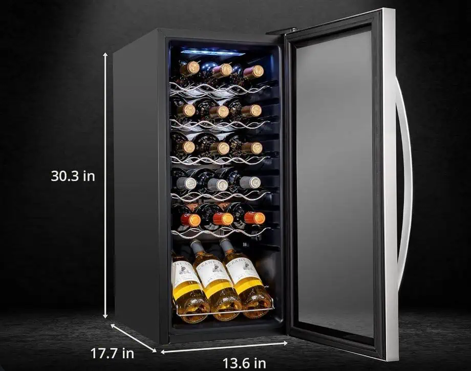Schmecke 18 Bottle Wine Fridge Capacity