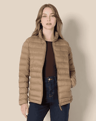 Amazon Essentials Women's Lightweight Long Sleeve Puffer Jacket