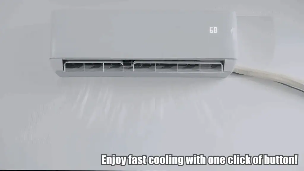 Costway 12000 BTU Mini Split Heater and Air Conditioner in Use