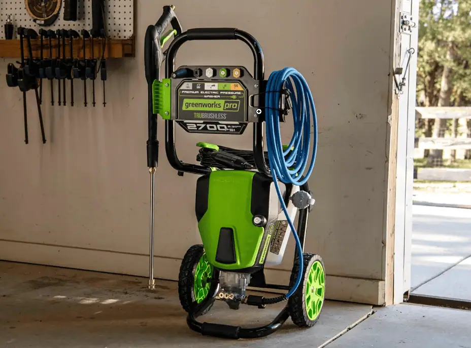 Greenworks Pro 2700 PSI Electric Pressure Washer Vertical Storage