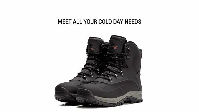 Nortiv 8 Men's Insulated Waterproof Winter Snow Boots