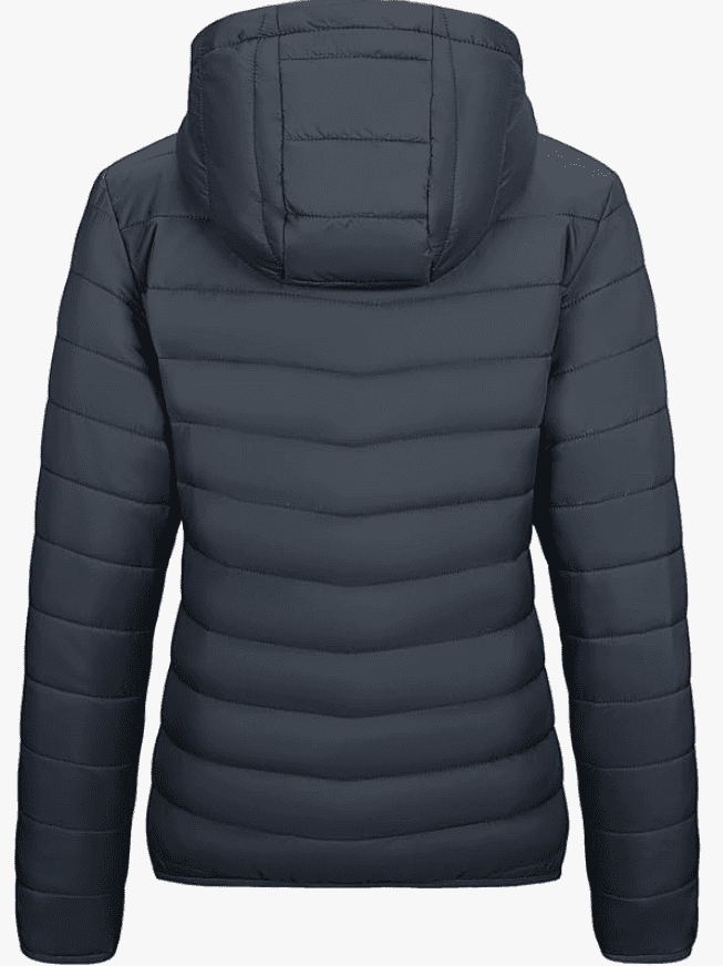 Outdoor Ventures Women's Packable Quilted Winter Coat Back View