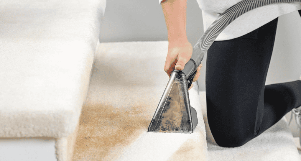 Rug Doctor Mighty Pro X3 Commercial Carpet Cleaner in Use
