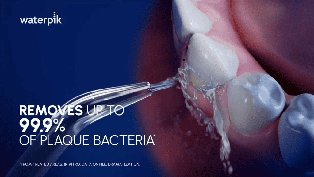 Waterpik Cordless Advanced 2.0 Water Flosser in Use