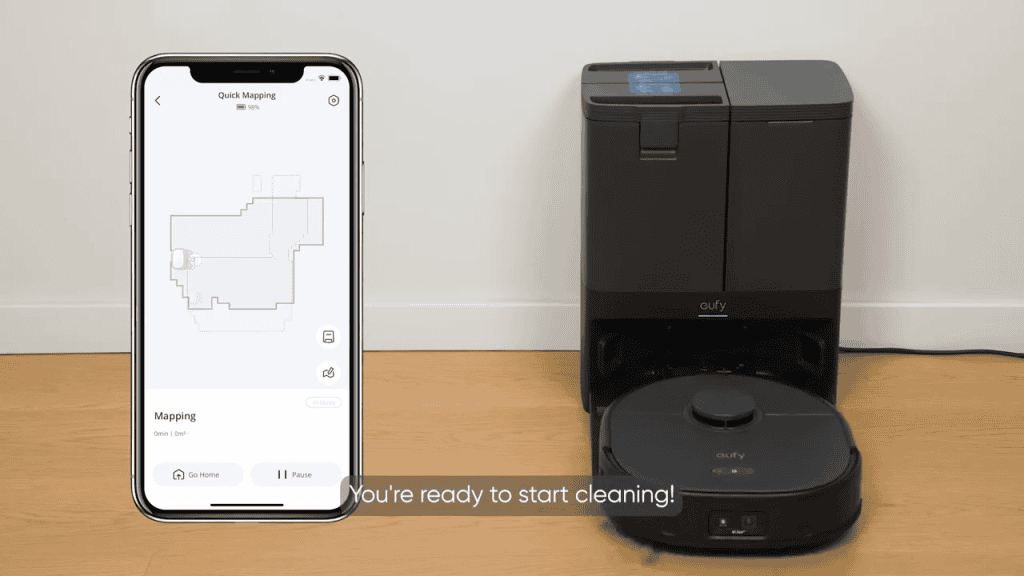 Eufy X10 Pro Omni Robot Vacuum Mapping