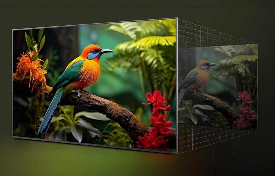 LG 55 Inch UA7000 TV Upscaling