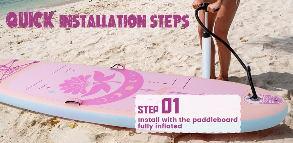 Tuxedo Sailor Ultra Light Paddle Board Installation