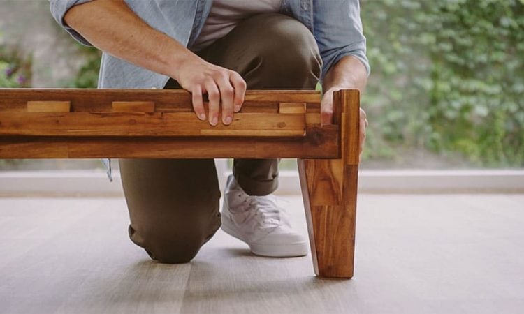 Silk and Snow Bed Frame Assembly